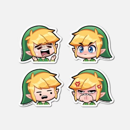 Link 4 pack - Stickers